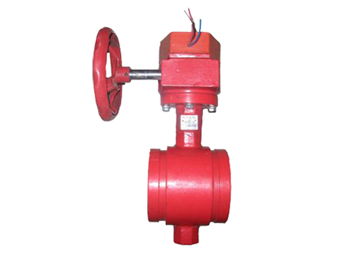 溝槽蝸輪信號(hào)蝶閥